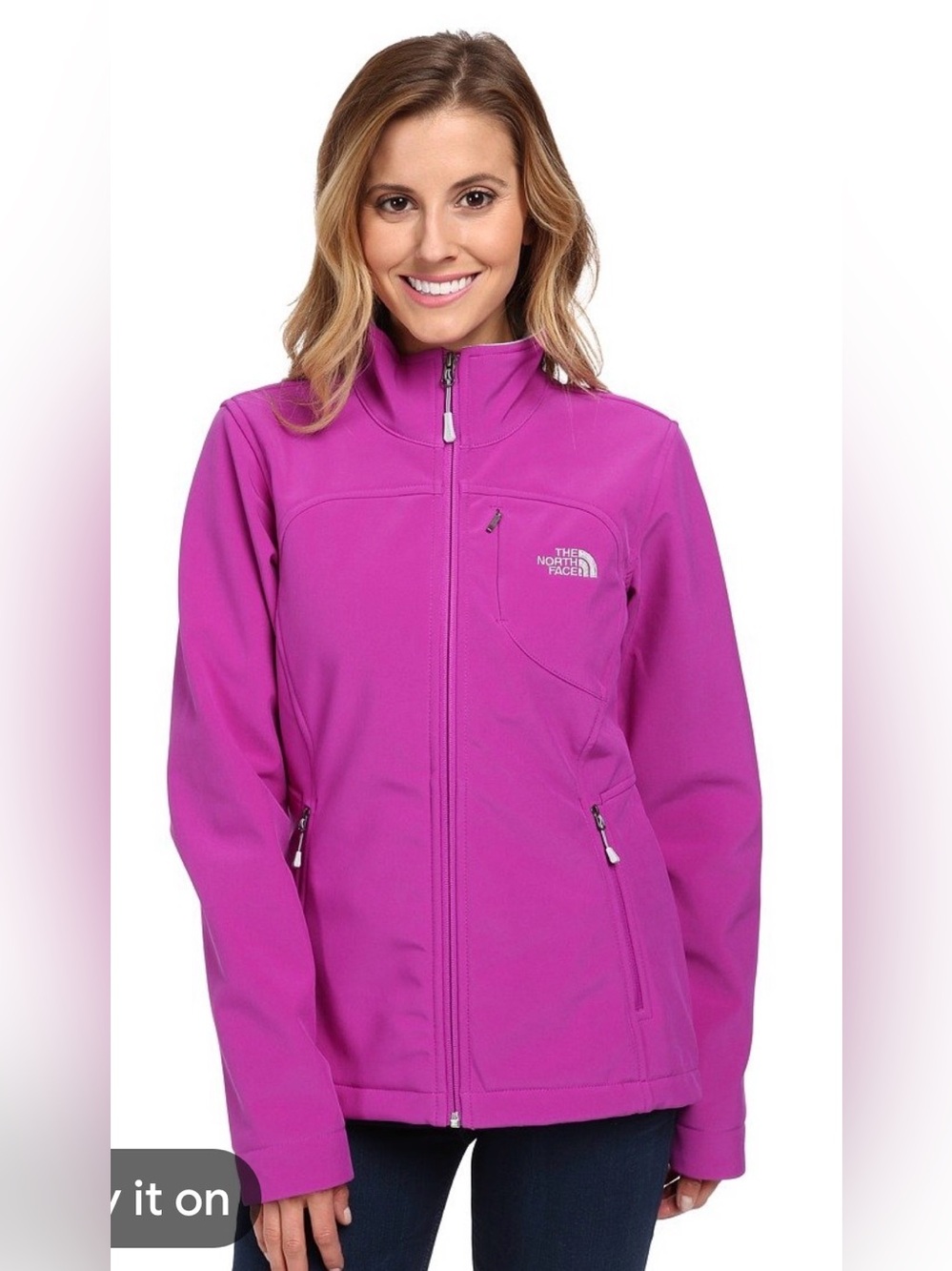 The North Face Women's APEX Bionic Jacket in Magenta Plum Size Small